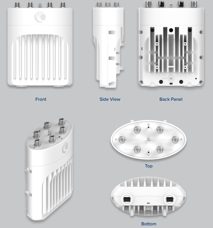 XE3-4TN Wi-Fi 6/6E Outdoor Access Point Views